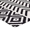Modway Ailani Geometric 8x10 Area Rug With Diamond And Chevron Design in Black and White - 2 of 4