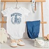 Nantucket Yacht Club Skeleton Captain Baby Romper Boys or Girls Brisco Brands - 3 of 4