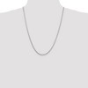 Black Bow Jewelry 2.5mm Sterling Silver, Round Solid Spiga Chain Necklace - 2 of 4