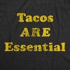 Mens Tacos Are Essential T Shirt Funny Taco Tuesday Novelty Tee - Crazy Dog Men's T Shirt - 2 of 4