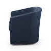 GDFStudio Leily Contemporary Fabric Swivel Club Chair - 4 of 4