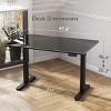 Standing Desk Modern with Electric Height Adjustment and Glass Top for Home Office 48in Wide-3irtyhousy - 4 of 4