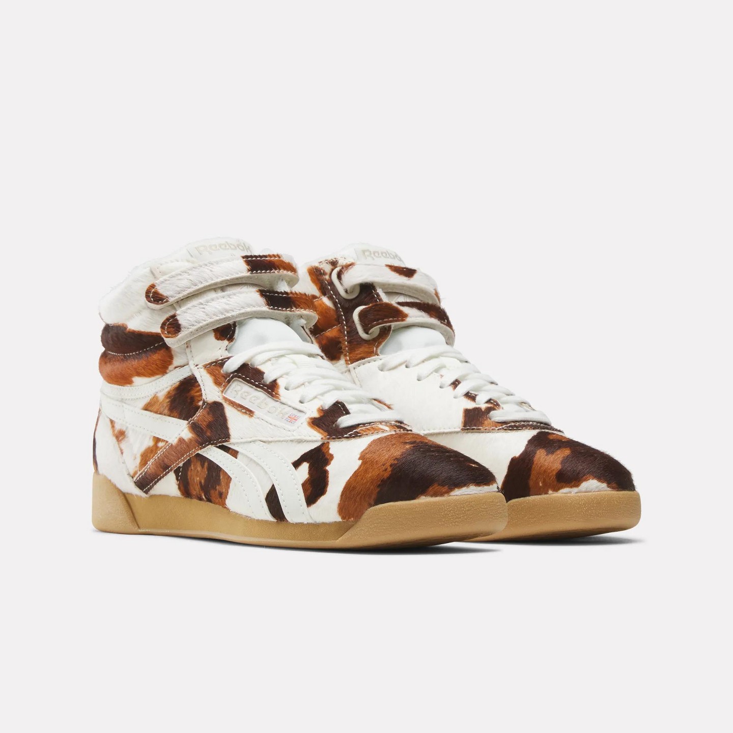 Женские кроссовки Reebok Freestyle Hi Shoes Size 6 Cow/Chalk/Gum — фото 4
