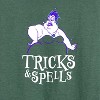 Women's - Disney Villains - Tricks & Spells Lightweight French Terry Wide Neck Long Sleeve Shirt - 2 of 4