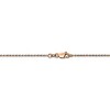 Black Bow Jewelry 1mm, 14k Rose Gold, Diamond Cut Solid Rope Chain Necklace, 16 Inch - 4 of 4