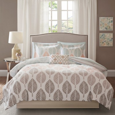 9Pcs Comforter Set, Solid Bedding Set, Cotton Bed Comforter