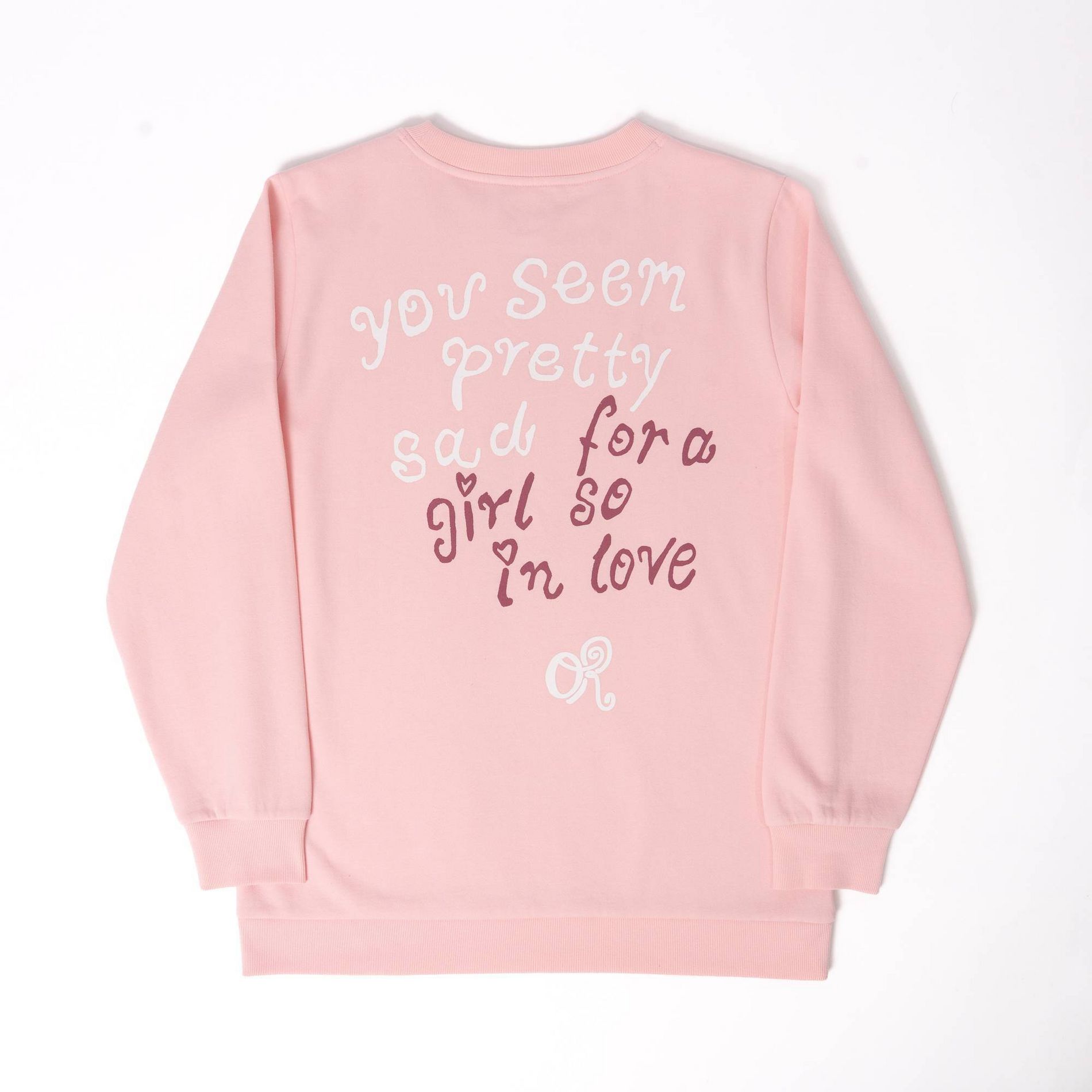 Women's Crewneck Olivia Rodrigo Graphic Pullover Sweatshirt - Pink