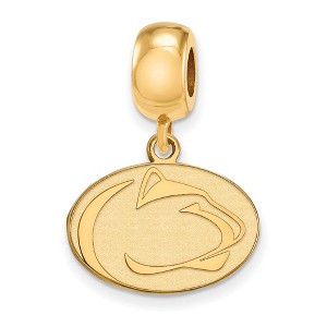 Black Bow Jewelry 14k Yellow Gold Plated Sterling Silver Penn State Nittany Lions NCAA Bead Charm - 1 of 3