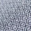 Americanflat Omala Throw Blanket in Navy and White Double Diamond - 100% Cotton with Fringe - 50" x 60" - 4 of 4