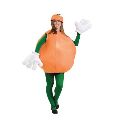 Halloween Express Adult Orange Costume - Size One Size Fits Most - Orange