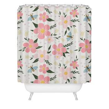Deny Designs Avenie Cherry Blossom Spring Garden Shower Curtain