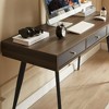 Sapphtopaz Mid Century Modern Home Office Desks Computer Desk with Drawers Writing Desk Gaming Desk Office Desk Vanity Table for Home Office - 4 of 4