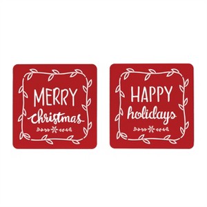 Cut Metal Holiday Sentiment Sign (Set of 2) - 1 of 3