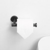 BWE Single Post Toilet Paper Holder Wall Mounted in Matte Black - 4 of 4