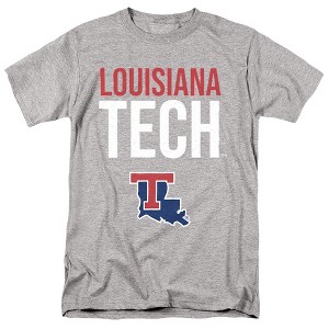 Men's Louisiana Tech University Official Stacked T-Shirt - 1 of 4