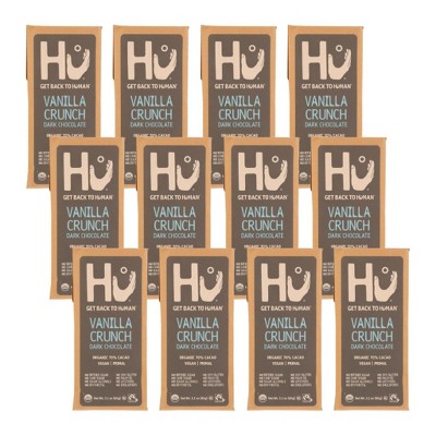 Hu Vanilla Crunch Dark Chocolate 70% Cacao Bar - Case of 12/2.1 oz