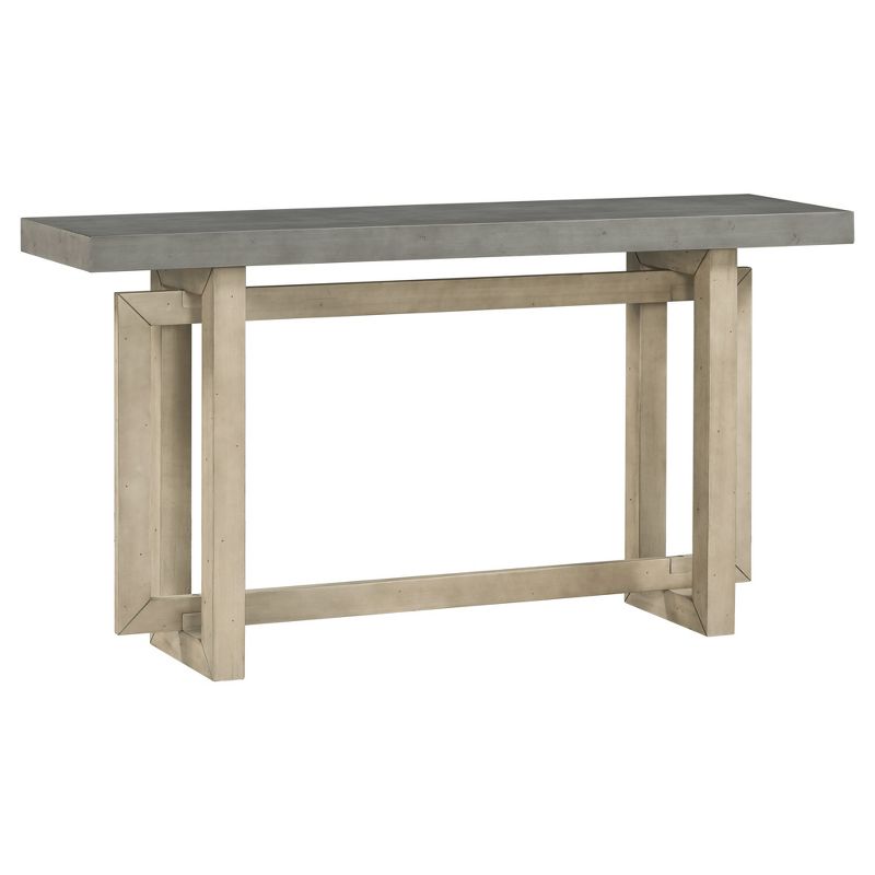 59.1" Modern Industrial Style Console Table - ModernLuxe, 4 of 11