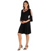 24seven Comfort Apparel Maternity Knee Length Dress - image 2 of 4