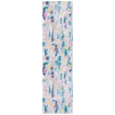 Lillian Multicolor Floral Synthetic Runner Rug