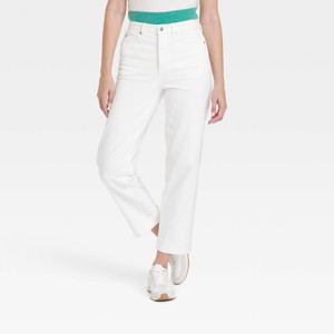 Women's Highest-Rise Straight Ankle Cuffed Jeans - Universal Thread™ - 1 of 4