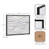 Kate & Laurel All Things Decor 16"x12" Gallery Simple Elegant Coastal Waves Print by The Creative Bunch Studio Black - 3 of 4
