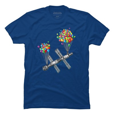 Men's Design By Humans The Magic of satellites By Raxarts T-Shirt