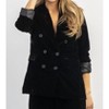 Women's ELTON VELVET PEAK LAPEL BLAZER - SANS SOUCI - 3 of 4