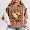 Simply Sage Market Women's Lightweight Garment Dyed Graphic Sweatshirt Guess What Flowers - 2 of 4
