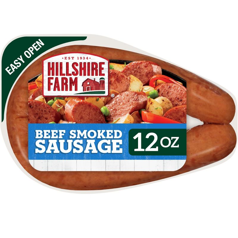 Hillshire Farm Beef Smoked Sausage Rope - 12oz, 1 of 11