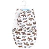 Hudson Baby Infant Boy Plush Faux Fur Swaddle Wrap, Animal Adventure, 0-3 Months - 2 of 2