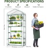 Docred Indoor Greenhouse with Grow Lights 5 Tier Plant Stand Shelf, Kit with Zippered PVC Tent for Garden Seed Starting Tray, 36W Full Spectrum - 3 of 4
