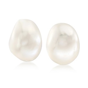 Ross-Simons 16x13mm Cultured Baroque Pearl Earrings in 14kt Yellow Gold - 1 of 4