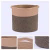 Unique Bargains Handcrafted Cotton Rope Woven Hidden Handles Storage Bin - 3 of 4