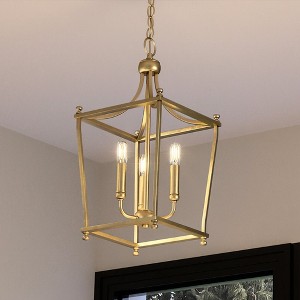 Urban Ambiance Luxury Transitional Chandelier 19.75''H x 10.875''W,  Brushed Bronze Finish,  Coronado Collection, UHP4257 - 1 of 4