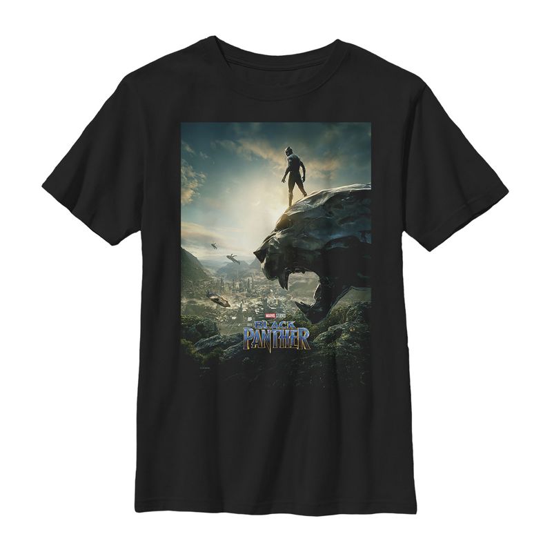Boy's Marvel Black Panther 2018 Epic View T-Shirt, 1 of 5