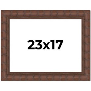 PosterPalooza | 23x17 Wide Bamboo Picture Frame, UV Acrylic, 4 Finishes - Brown, Black, Silver, and Natural - 1 of 4