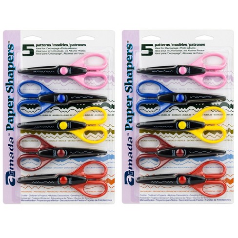Decorative Scissors 5.5 4-pkg-deckle, Wave, Scallop & Zigzag