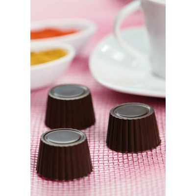Brown Silicone 15-Cavity Chocolate Praline Mold