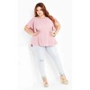 Women's Plus Size Romantic Mood Top - blush | CITY CHIC - 2 of 4