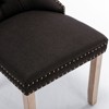 NicBex Modern Dining Chairs Set of 2,High-end Tufted Flax Upholstered Kitchen Chair with Wood Legs for Dining Room,Living Room - 4 of 4