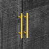 Sideboard Cabinet Retro Minimalist Curved Sideboard With Gold Handles And Adjustable Dividers Sideboard Buffet Cabinet With Storage - 3 of 4