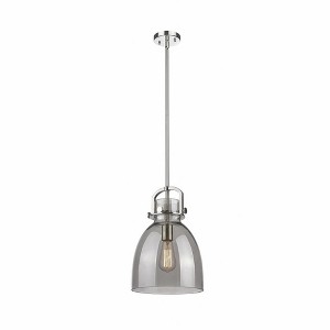 Newton Bell - 1 Light Stem Hung Pendant In Industrial Style-16.75 Inches Tall and 10 Inches Wide - 1 of 1