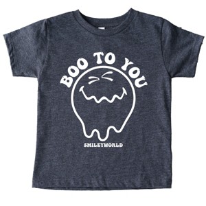 SmileyWorld Boo To You - Youth Short Sleeve Graphic T-Shirt and Toddler Short Sleeve Graphic T-Shirt - 1 of 3