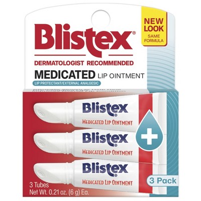 Blistex Medicated Lip Ointment - 3ct/0.63oz : Target