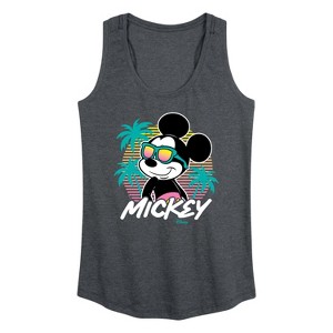 Women's - Disney - Mickey Sunset Shades Graphic Racerback Tank - 1 of 4