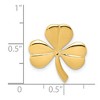 Black Bow Jewelry 14k Yellow Gold Polished Shamrock Slide Pendant, 18mm (11/16 inch) - 4 of 4