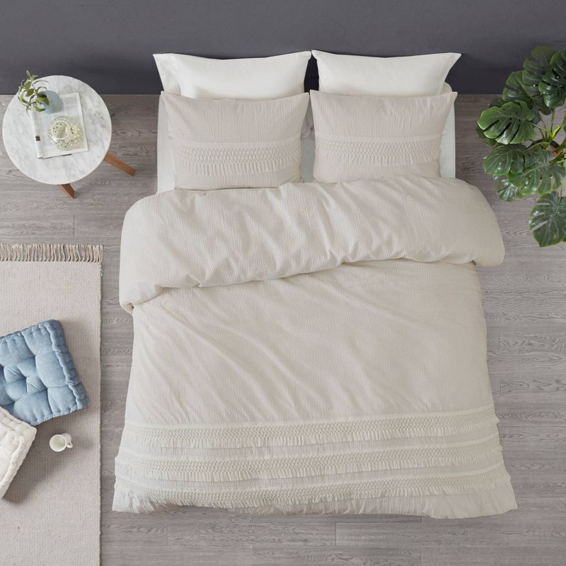 Roselle Cotton Seersucker Comforter Set, 1 of 12