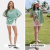 EXLURA Womens Summer Oversized T Shirts Crewneck Loose Workout Short Sleeve Blouse Tops 2025 Y2K Casual Athletic Basic Tee - 2 of 4