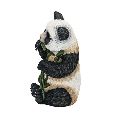 Hand-Painted Black and White Resin Panda Sculpture