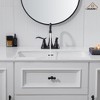 CASAINC 4 in. Centerset Double Handle Bathroom Faucet with 360° Swivel Spout, Stainless Steel Pop-up Drain in Oil Rubbed Bronze - 3 of 4